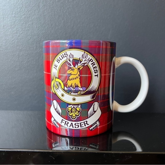 Clan Fraser Coffee Mug Je Suis Prest Fraser of Lovat  Cup Outlander Jamie Fraser - Picture 4 of 5